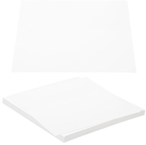 PATIKIL 30 x 30 x 0 cm spånskivor, 20 st 15 PT tjock bokbräda pärmskiva robust bokbindningsmaterial för bokbindningsskydd, vit