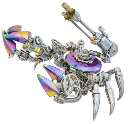 CreativeBlocker 3D Metall Puzzle-DIY Krabbe 3D Modell Bausätze Erwachsene, Meerestiere Figuren Metallbaukasten Bastelset Modellbau, Steampunk Deko, Geschenk für Weihnachten Geburtstag (280+PCS)