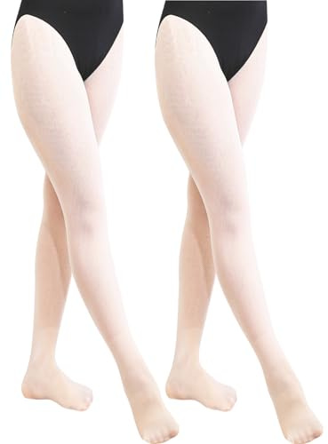 BALAYSIER Collant Danse Classique pour Fille et Femme 90D Collants de Ballet Doux et Très Elastique 1-2 Paires