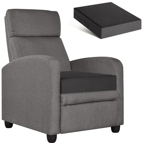 PAROLL Booster Cushion for Armchairs Sofa Recliner Chair Memory Foam Seat Cushion Chairs Elderly Adult Support 50cm x 50cm x 12.7cm Dark Grey