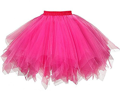 LELEKALE Tutu-Rock für Damen tüllrock Karneval Kostüm Tüllrock 80er Puffy Tütü 50er Röcke Prinzessin Tanzkleid Für Karneval Cosplay Halloween-Kostüme
