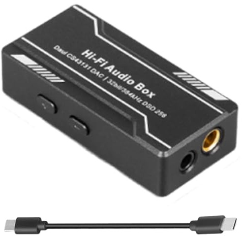 ZUJIABAO USB C A 3.5mm 4.4mm Amplificatore Cuffie HiFi Suono Auricolare 32bit 384kHz CS43131 Adattatore Audio Dongle Box Portatile HIFI Per Smartphone