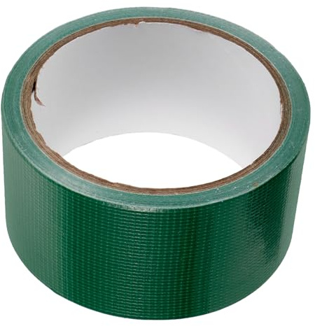 Ruban Adhésif Étanche Vert 1 Rouleau en Toile de Fibre Nylon | Résistant aux Intempéries, Film de Protection, pour Réparation de Serrage et Bâche