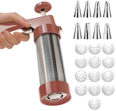 Prensa Para Galletas De Hornear - Herramientas De Horneado Manual Fabricadas En Acero Inoxidable - Herramienta Manual Para Hacer De Galletas - para Familia, Repostería, Fiestas, Reuniones y