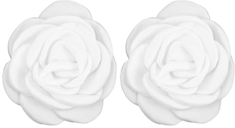 Generic Blomma Skospännen i Tyg DIY Dekorativa Pumps Clips Enkel Installation och Stilren Design för