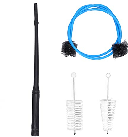outdoorm Kit per la pulizia della tromba Valvola del bocchino Spazzola flessibile Strumento per la manutenzione degli strumenti musicali
