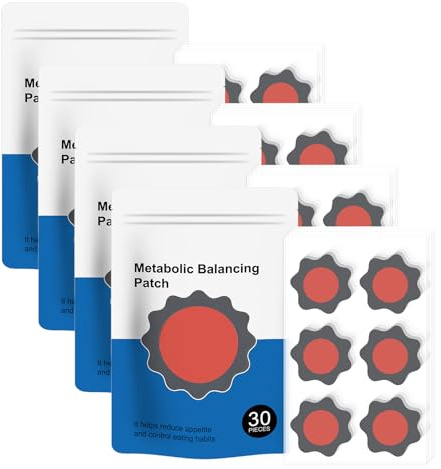 120 Stück Abnehmpflaster, Diskret Hautfreundlich, Metabalance Patch Aufkleber für Stoffwechselgleichgewicht, Gewichtskontrolle Pflaster, Sanfte Beruhigung für Alle Körpertypen