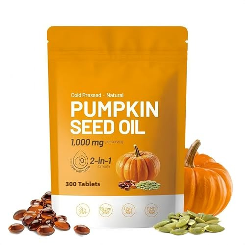 Olio di semi di zucca, acidi grassi essenziali e fitosteroli. Supporta la salute dei capelli, delle vie urinarie, della vescica e della prostata | Non OGM