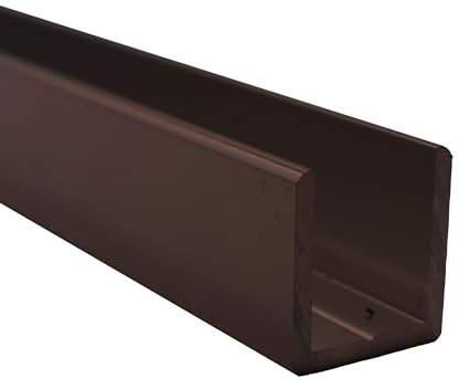 Dulles Glass 95 Oil Rubbed Bronze Deep U-Channel for 1/2 Thick Glass