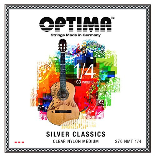 Optima, Corde per chitarra classica SILVER CLASSICS chitarra per bambino, Muta 1/4 270NMT-1/4