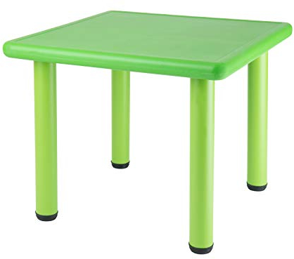 Bieco Kindertisch höhenverstellbar grün - Kindertisch Outdoor und Indoor - Kindertisch Garten Kunststoff Kinder - Gartenmöbel Kinder Tisch Garten Tisch Kinder Gartentisch Plastik Kindergartentisch