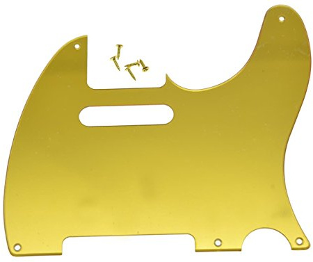 kaish Gold Spiegel Vintage 5 Loch Tele Gitarre Pickguard Schlagbrett für Fender Telecaster