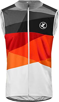 UGLY FROG Rennrad Atmungsaktiv Fahrradweste Radweste Laufweste Reflektierende Weste Sommer/Frühling Ärmellos Sport Mantel Jacke für Laufen Fahrrad Sport DEHerMJV01