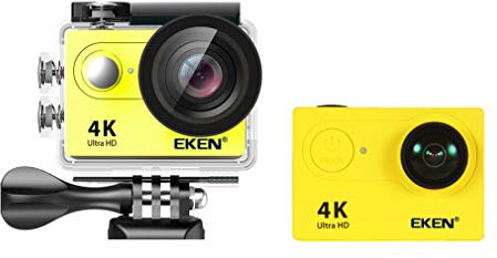 Action Camera, 4K Ultra HD Wifi 2.4G Remote Control Sports Camera Waterproof Streaming Stabilisation Portable DV HDMI Output Underwater Cameras,Yellow