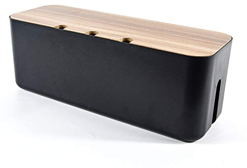 Kabelbox Groß Steckdosenbox, Kabelsammler Aufbewahrungsbox Aus ABS Kunststoff Für Kabelführungs Ladekabel, Kabelorganisation Mit Belüftung, Kabel Verstecken Zum Schutz Von Kinder Und Haustiere