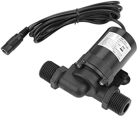 Teichheizung, bürstenlose Wasserpumpe, DC 24V 1,2 A Mini-Solarwarmwasserbereiter Wasserpumpe -40 ℃ ~ 100 ℃ 500-1000L/H.