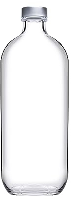 PASABAHCE Bottiglia Iconic in Vetro, Trasparente, Lt 1.1, Glass