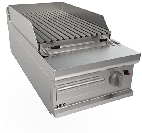 SARO Barbecue in pietra lavica, 400 mm, tavolo LQ