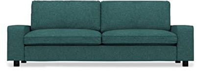 COMFORTLY 3-Sitzer Sofa Bett Schonbezug Ersatz handgefertigt kompatibel mit KIVIK 3-Sitzer Couch (Krone - Ozeanblau)