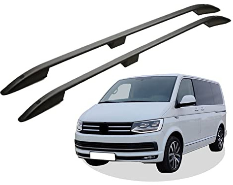 Dachreling passend für VW T6 L1 kurz (SWB) Baujahr ab 2003 (Schwarz) mit ABE