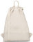 LARKSON Turnbeutel Damen & Herren Beige - No 7 - Rucksack Damen für Sport und Festival - Beutel Rucksack Klein mit Innentasche - Außentasche für Schnellzugriff