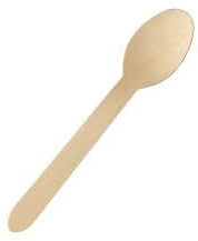 1000 Cuillères à soupe jetables en bois 165 mm compostables et biodégradables