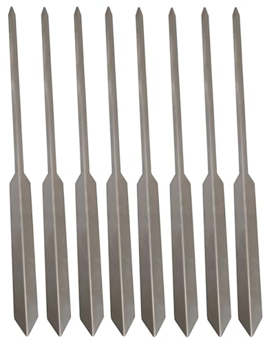 Brochetas de Barbacoa de Acero Inoxidable, 8 Pinchos para Barbacoa Reutilizables, Brochetas de la Parrilla,Brochetas de Acero Inoxidable, Pinchos para Espetos