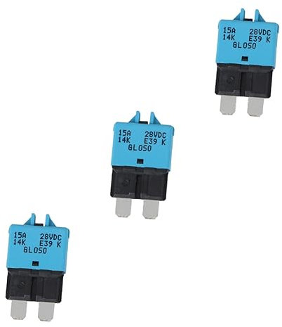 Supvox 3 Stücke 15a 32v Dc Rückstellbare Sicherung Mini Farbe-codiert Abdeckung Für Automotive Marine