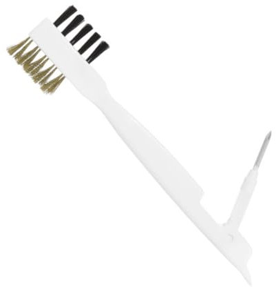 LALAFINA Pot Bottom Descaling Brush for Gas Stove Cooktop Brass Wire Bristles for Cleaning Gaps and Kitchen Utensils