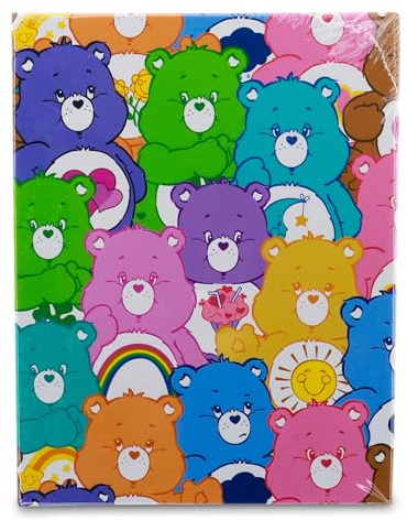 Silver Buffalo Care Bears Haftnotizen und Tab-Box-Set mit Allover-Druck, Notizblock, Schreibwaren, Schul- und Bürobedarf (1 Stück)