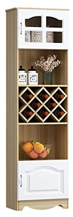 MOOWI Weinschrank Einfache Moderne Wein Schrank Regal Haushalt Wein Gitter Wein Rack Wohnzimmer Schrank Kleine Display Rack Barschrank