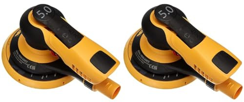Mirka PROS 650CV / Druckluft Exzenter-Schleifer Schleifmaschine mit Zentral-Absaugung und Klett/für Ø 150mm Schleifpapier / 5,0mm Hub / 8995650111 (Packung mit 2)