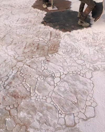 Moldes Hormigón Impreso Adoquines Decorativos, Sellos de Cemento con Textura de Rocas Realistas, Moldes de Piedra para Suelos de Jardinería Exterior, Moldes de Hormigón Sin Juntas(130cm (51 1/8))