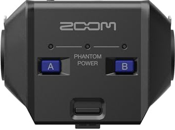 ZOOM EXH-6e Dual XLR/TRS Wechselkapsel für H6essential Handy Recorder, zum Anschluss von externen Mikrofonen, Phantomspeisung, Zoom Capsule System 3.0, schwarz