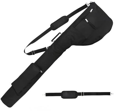 Kleine und leichte Reisetasche für Golfschläger, tragbar, faltbar und tragbar, Kapazität von 8 bis 10 Schlägern