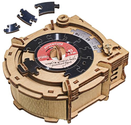 iDventure Cluepuzzle - Jigsaw Puzzle box - Tricky gift packaging - 3D puzzle for adults - Escape Room game - brain teaser - birthday gift gadget for men - treasure box