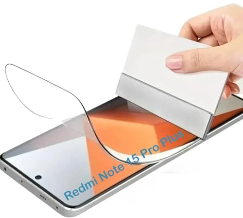TMahhbid [2 piezas] Película de Hidrogel para Xiaomi Redmi Note 15 Pro 5G/Redmi Note 15 Pro+ Plus, [HD] Protector de Pantalla de TPU Suave Transparente [NO vidrio templado]
