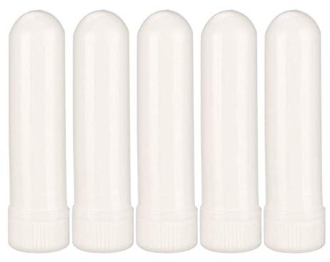 Pongnas Eterisk Olja Inhalatorflaskor, 5-pack Aromaterapi Tomma Näsinhalatorrör med Veke, för Gör-det-själv-gåva Vänner Familjelärare