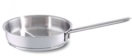 Fissler Padella in acciao inox 0.5 L, 16 cm, senza rivestimento, adatto per la cottura di snack, adatta per fornelli a induzione
