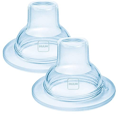 MAM Flexible Spray Tip Silicone Transparent - 4+ months - Set of 2