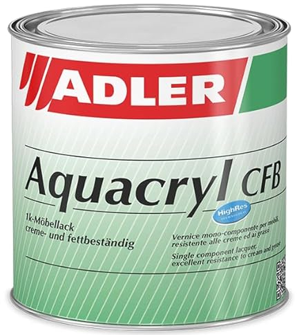 ADLER Aqua-Cryl CFB G30 750ml Matt Farblos Wasserbasierter, sehr beständiger, farbloser Holzlack - Klarlack für Holz im Innenbereich