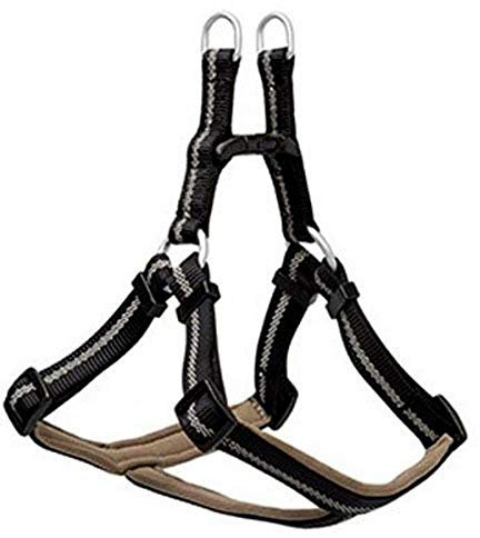 Terrain D.O.G. Reflektierendes Hundegeschirr, Neopren, gefüttert, Schwarz, Größe S, 33-50,8 cm Umfang