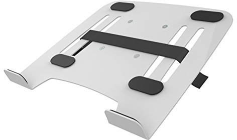 PureMounts PM-ADAPT-NBW Notebookhalterung für VESA Tischhalterungen weiß, 75x75 und 100x100