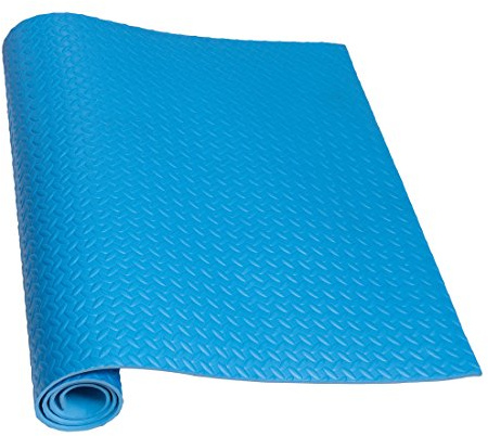 EVA Löpband Matta – Golvskyddsmatta för Träningsutrustning (Svart/Grå/Blå) – Halkfri & Ljuddämpande Skydd för Hemmagym, Motionscykel & Crosstrainer – 200 x 100 x 0,7 cm