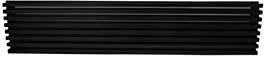 Universal - Grille frigo four noir 60x15 cm