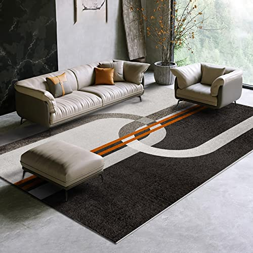 Teppich babyzimmer deko Schwarz grau gelb modern geometrisch Design Sofa Teppich babyzimmer Teppich Zimmer deko 160x200cm