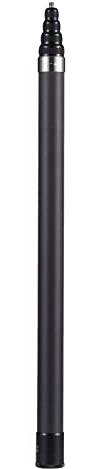 Andoer Perche à selfie invisible 45,5 cm à 280 cm - Support pour appareil photo en fibre de carbone - Fixation à vis de 1/4 - Longueur réglable - Compatible avec Insta360 X2/X3