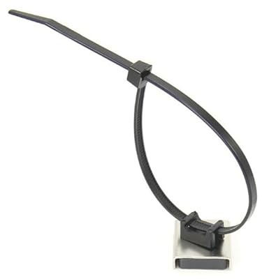 5 x Magnet Ferrit Kabel-Halter Edelstahl Kabelbinder 26 mm x 23 mm x 6,3mm - Haftkraft 6 kg - Magnetische Kabelhalterung