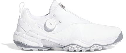 adidas Men's CODECHAOS 25 BOA Spikeless Shoes, Footwear White/Silver Metallic/Grey Two, 11.5