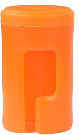 ohfruit Outdoor-Zeltlichter, 1/4 Stück, Camping-LED-Hering-Lichter, Anti-Stolper-Kontrollleuchte, batteriebetrieben, wasserdicht, Mini-Größe, Zelt-Bodenleuchten, Orange